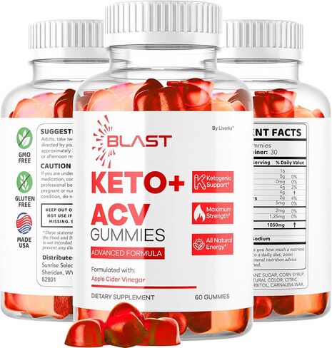 Blast Keto ACV Gummies - Blast Keto ACV Advanced Premium 1050mg Vitamin Gummys ، Blast Keto All Natural Apple Cider Formula ، Blastketo ACV Review ، 60 Gummies لمدة شهر واحد in Kuwait