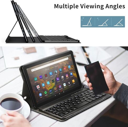 حالة لوحة المفاتيح لـ Amazon Fire Max 11 (الجيل الثالث عشر ، إصدار 2023) مع لوحة مفاتيح Bluetooth القابلة للفصل وغطاء واقي من الجلد النحيف ، عباد الشمس in Kuwait