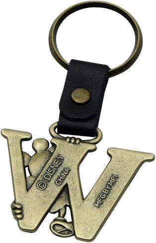 Mickey Mouse Letter W Brass Key Chain in Saudi Arabia