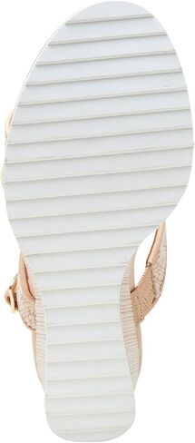 Linea Paolo - EDITH - Womens High Wedge Raffia And Leather Sandals in Saudi Arabia
