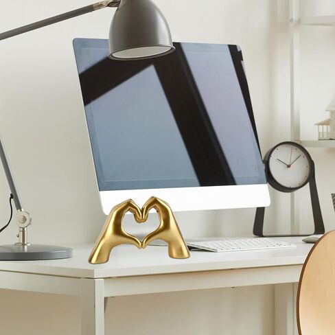 Taylor Lover Merch Gold Heart Hands Sculpture Birthday Decorations Gifts Living Room Bedroom Shelf Desk Coffee Table Accessories Statue Bobo Bathroom Decor Home Décor Accents Women Girls(Small) in Saudi Arabia