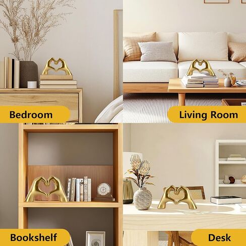 Taylor Lover Merch Gold Heart Hands Sculpture Birthday Decorations Gifts Living Room Bedroom Shelf Desk Coffee Table Accessories Statue Bobo Bathroom Decor Home Décor Accents Women Girls(Small) in Saudi Arabia