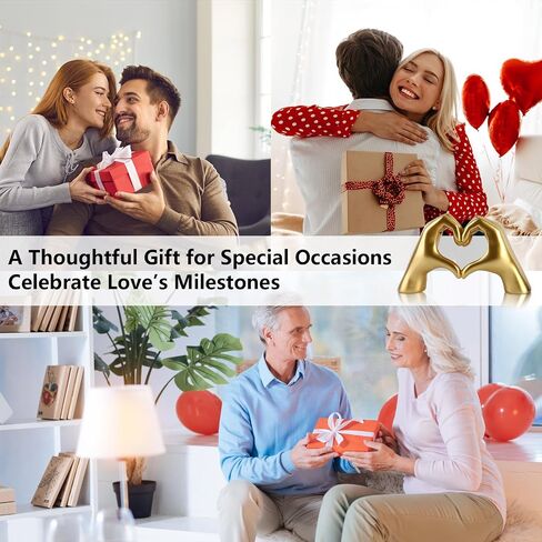 Taylor Lover Merch Gold Heart Hands Sculpture Birthday Decorations Gifts Living Room Bedroom Shelf Desk Coffee Table Accessories Statue Bobo Bathroom Decor Home Décor Accents Women Girls(Small) in Saudi Arabia