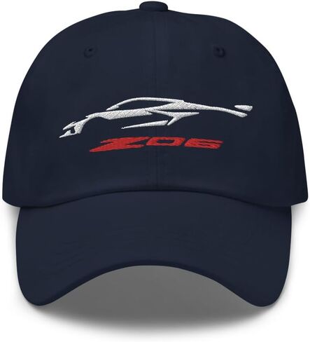 2023 2024 Sports Car Z06 C8 Next Gen Silhouette Silhouette Corvette Drivers Dad Hat Progroeded Buckle Strap Black in Kuwait