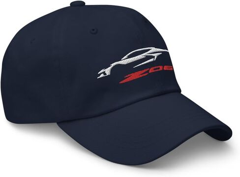 2023 2024 Sports Car Z06 C8 Next Gen Silhouette Silhouette Corvette Drivers Dad Hat Progroeded Buckle Strap Black in Kuwait
