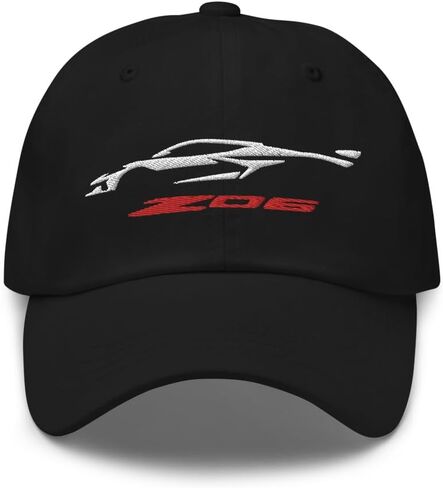 2023 2024 Sports Car Z06 C8 Next Gen Silhouette Corvette Drivers Dad hat Embroidered Adjustable Buckle Strap Black in Saudi Arabia