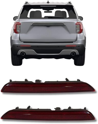 Rear Bumper Reflector Light For 2020 2021 2022 2023 Ford Explorer – Driver and Passenger Side - Rear Reflector Light Cover Replacement For LB5Z13A565B LB5Z13A565A in Saudi Arabia