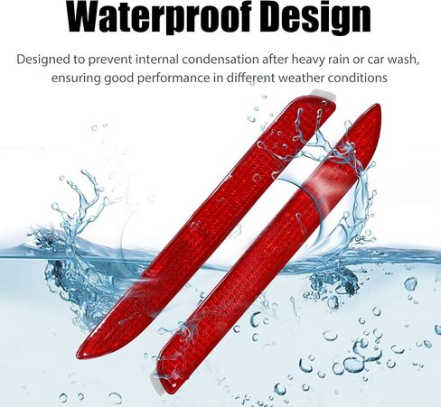 2Pcs 81920-08010 Rear Left Right Bumper Reflector Light Cover, Replacement for Toyota RAV4 Matrix 2009-2021, Replacement for Lexus RC300 NX300 1999-2021, Replaces 81910-08010 in Saudi Arabia