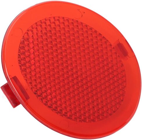 Tbest Round Red Door Reflector Lens,Interior Front Door Trim Reflector Lens 22612756 Inside Door Red Reflector for 1999 to 2005 in Saudi Arabia
