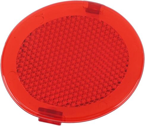 Tbest Round Red Door Reflector Lens,Interior Front Door Trim Reflector Lens 22612756 Inside Door Red Reflector for 1999 to 2005 in Saudi Arabia