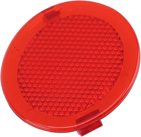 Tbest Round Red Door Reflector Lens,Interior Front Door Trim Reflector Lens 22612756 Inside Door Red Reflector for 1999 to 2005 in Saudi Arabia