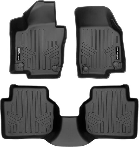 SMARTLINER All Weather Custom Fit Black 2 Row Floor Liner Set Compatible with 2012-2019 Volkswagen Passat (Only Fits Automatic Transmission Models) in Saudi Arabia