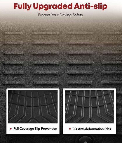 YHTAUTO Floor Mats Fit 2011-2017 BMW X3 F25, 2015-2018 X4 F26 Accessories, TPE All Weather Floor Liner Waterproof Anti-Slip Odorless Custom Fit Car Mats, Interior Car Accessories 1st & 2nd Row Liner in Saudi Arabia