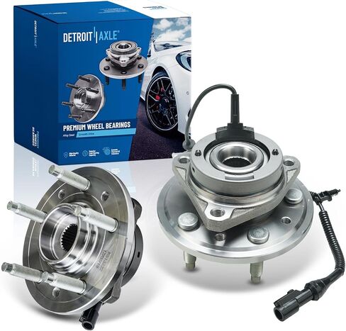 Detroit Axle - Front 2pc Wheel Bearing Hubs for 04-07 Ford Freestar Mercury Monterey, 2 Wheel Bearing and Hubs Assembly 2004 2005 2006 2007 Replacement in Saudi Arabia