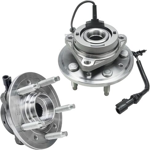 Detroit Axle - Front 2pc Wheel Bearing Hubs for 04-07 Ford Freestar Mercury Monterey, 2 Wheel Bearing and Hubs Assembly 2004 2005 2006 2007 Replacement in Saudi Arabia