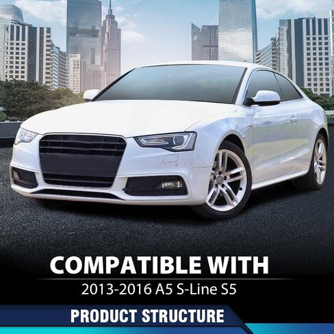 تغطية Pit66 Front Pumper Light Light Cover Trim متوافقة مع Audi A5 S-Line S5 2013-2016/فقط مناسبة لنماذج S5 S5 ، غير ملائمة للإصدار الأساسي A5 8T0807681K ، 8T0807682K Black in Saudi Arabia