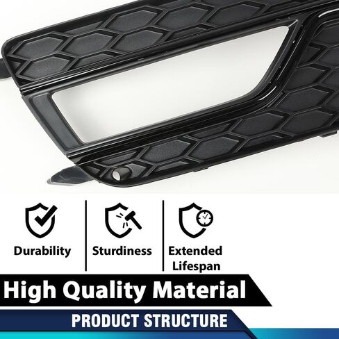 تغطية Pit66 Front Pumper Light Light Cover Trim متوافقة مع Audi A5 S-Line S5 2013-2016/فقط مناسبة لنماذج S5 S5 ، غير ملائمة للإصدار الأساسي A5 8T0807681K ، 8T0807682K Black in Saudi Arabia
