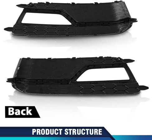 تغطية Pit66 Front Pumper Light Light Cover Trim متوافقة مع Audi A5 S-Line S5 2013-2016/فقط مناسبة لنماذج S5 S5 ، غير ملائمة للإصدار الأساسي A5 8T0807681K ، 8T0807682K Black in Saudi Arabia