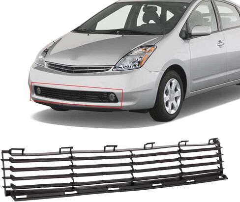 Front Bumper Lower Grille Black Compatible with 2004-2009 Toyota Prius, Repalceent for TO1036112 5311147010 in Kuwait