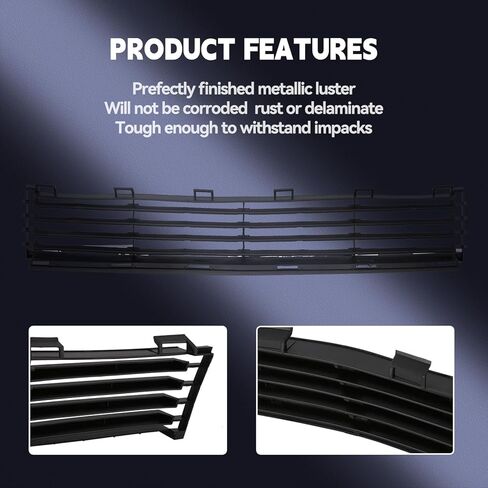 Front Bumper Lower Grille Black Compatible with 2004-2009 Toyota Prius, Repalceent for TO1036112 5311147010 in Kuwait