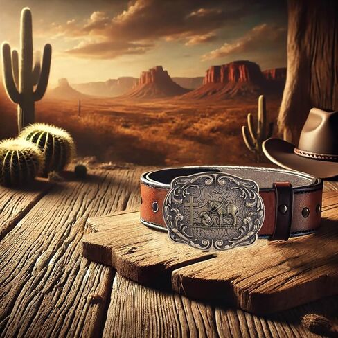 Western Belt Buckle for Men Vintage Cowboy Rodeo Texas Longhorn bull Belt Buckles in Kuwait
