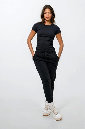 3 Pack Stretch Workout Tee Shirts for Women, Ribbed Crewneck Womens Short Sleeve Yoga Tees (Available in Plus) in Kuwait