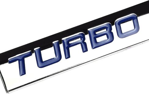 Auto Dynasty Chrome Finish Metal Emblem Turbo Diesel Badge, (Red Letter) in Saudi Arabia