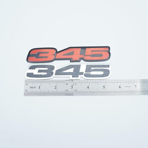 مجموعة زوج VMS Racing 345 شارة شعار الألمنيوم المصقول للغاية (Red Red) in Kuwait