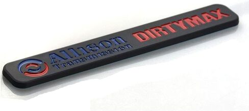 1PCS Dirtymax Allison Sransmission Emblems Padge Padge Presentive for Silverado Sierra (Blue Red Black) in Kuwait