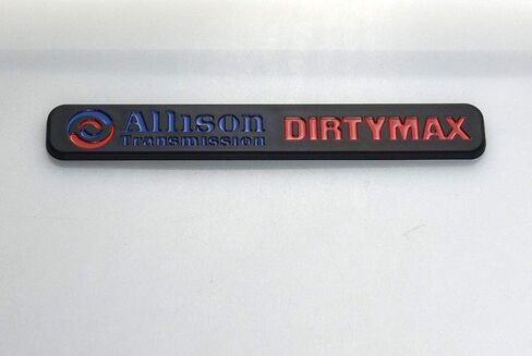 1PCS Dirtymax Allison Sransmission Emblems Padge Padge Presentive for Silverado Sierra (Blue Red Black) in Kuwait