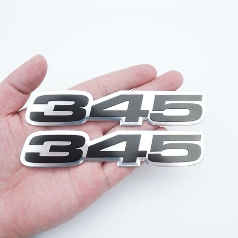 مجموعة زوج VMS Racing 345 شارة شعار الألمنيوم المصقول للغاية (Red Red) in Kuwait