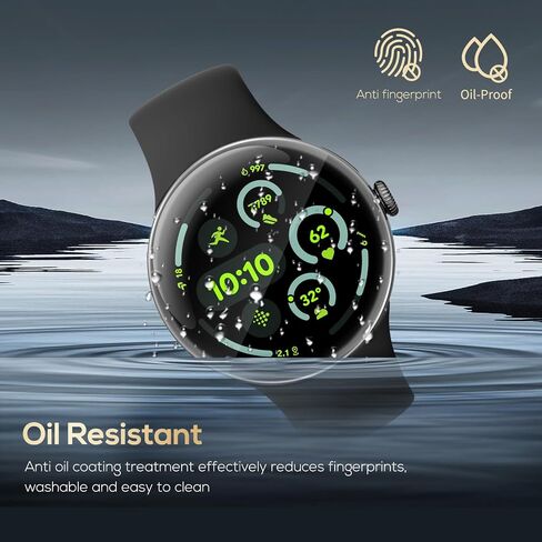 Watbro [4+4 Pack] واقي الشاشة لـ Google Pixel Watch 3 45mm （2024） Whin-shin-smartwatch anti-scratch free hd watch watch material pmma material and tpu material and tpu material in Saudi Arabia