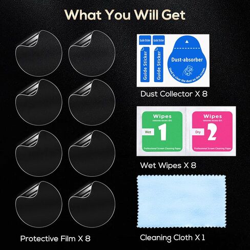 Watbro [4+4 Pack] واقي الشاشة لـ Google Pixel Watch 3 45mm （2024） Whin-shin-smartwatch anti-scratch free hd watch watch material pmma material and tpu material and tpu material in Saudi Arabia