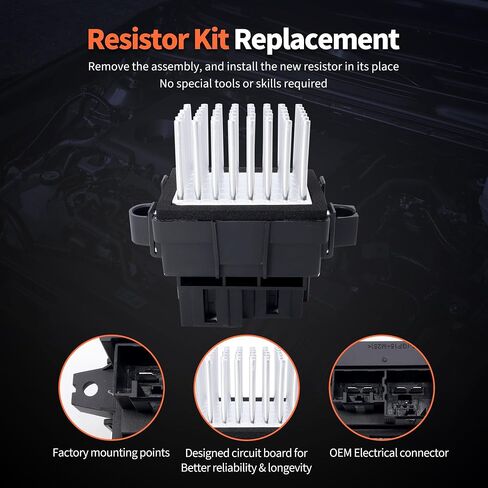 HiSport AC Heater Blower Motor Resistor 973-420 4P1594 Compatible with Chrysler 300, Pacifica, Town & Country, Dodge Charger, Durango, Grand Caravan, Magnum, Jeep Grand Cherokee in Saudi Arabia