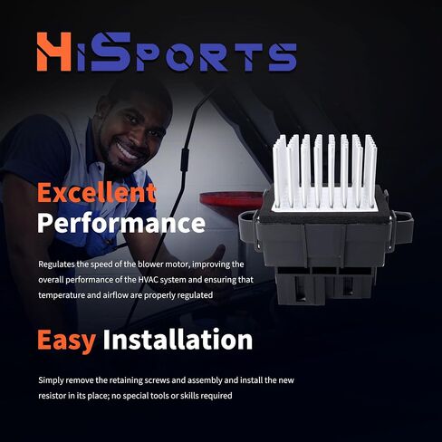 HiSport AC Heater Blower Motor Resistor 973-420 4P1594 Compatible with Chrysler 300, Pacifica, Town & Country, Dodge Charger, Durango, Grand Caravan, Magnum, Jeep Grand Cherokee in Saudi Arabia
