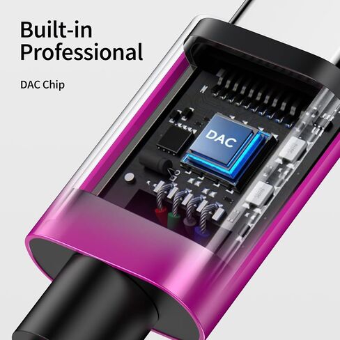 USB-C to 3.5mm Audio Adapter for Samsung Galaxy S25,A16/A55/A15/A35,S24 Ultra/S23 FE/S22 +,Pixel 9 Pro,Type C to Jack Dongle Adapter for iPhone 16/15 Pro Max iPad Pro 13 - HiFi Audio Dongle Cable in Saudi Arabia