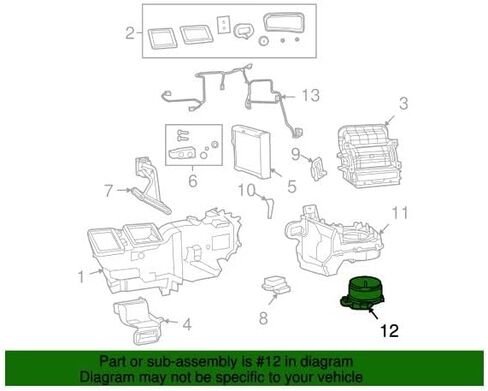 Mopar 68048903AB MOTOR BLOWER WITH WHEEL in Saudi Arabia