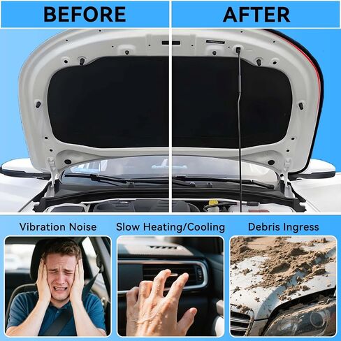 52.5Ft Thickened Car Door Seal Strip, Double Layer Rubber Weather Stripping for Soundproofing & Vibration Reduction - Universal for Trucks, SUVs, RVs, Boats - Auto Doors, Hoods, Trunks, Accessories in Saudi Arabia