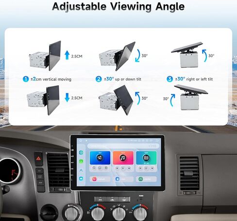 DASAITA 13.3 "Double DIN Radio ، Android 13 Car Stero مع Carplay و Android Auto ، 5G WiFi/4G LTE ، 1920*1080p وحدة شاشة تعمل باللمس ، GPS ، التنقل ، Bluetooth 5.0 ، 6G RAM 64G ROM ، DTS ، Gyro ، Gyro. in Kuwait