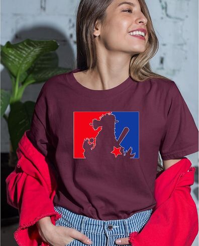 Philly Baseball Phan Womens T-Shirt, Soft Cotton, Graphic Tee in Saudi Arabia