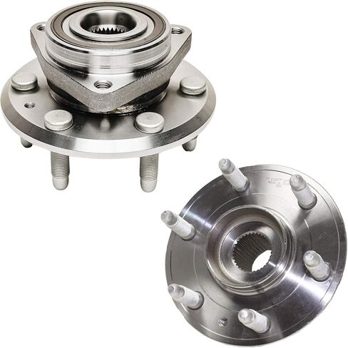 Detroit Axle - Front or Rear Wheel Bearing Hubs Kit for Chevy Traverse Buick Enclave GMC Acadia Saturn Outlook, 2 Wheel Bearing & Hubs 12 Wheel Lug Nuts 1 Socket Key Replacement in Saudi Arabia