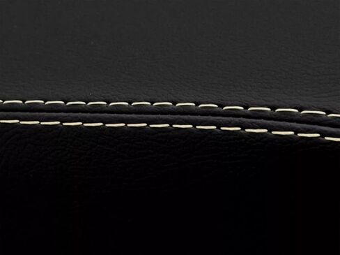 PVC Leather Console Lid Armrest Cover Compatible with Dodge Journey 2011-2020 (Black, White Stitch) in Kuwait