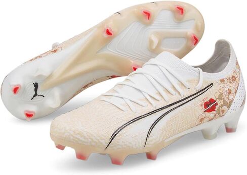 Puma Womens Liberty X Ultra Firm GroundArtificial Ground Soccer Cleats Cleated, Firm Ground, Turf - White - Size 6 M in Saudi Arabia