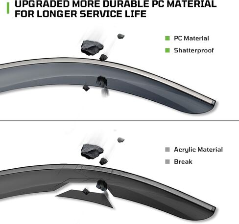 Window Visors Rain Guards Fit for Double Cab Tacoma 2016-2023,Tape-On Rain Guards for Car Windows,Durable PC Material Vent Visors for Cars,Side Window Deflectors for Toyota Tacoma Accessories-4 PCS in Saudi Arabia
