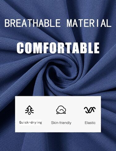 Men's 7 Inch Inseam Casual Shorts Elastic Waist Drawstring Lightweight Summer Shorts with Pockets in Saudi Arabia