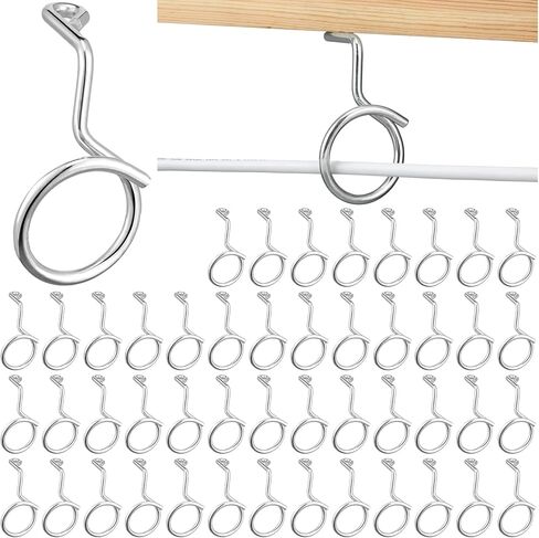 Blulu 25 Pcs Bridle Rings for Low Voltage Wire and Cable 2 Inch Screw Mount Bridle Rings for Mount Cat 6 or Cat 7 Cable on Wood Concrete and Brick Surface in Saudi Arabia