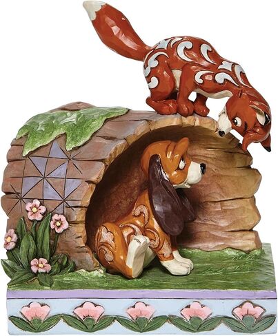 تقاليد Enesco Disney بواسطة Jim Shore the Fox والصيد على تمثال السجل ، 5.75 بوصة ، متعدد الألوان in Saudi Arabia
