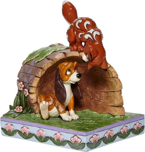 تقاليد Enesco Disney بواسطة Jim Shore the Fox والصيد على تمثال السجل ، 5.75 بوصة ، متعدد الألوان in Saudi Arabia