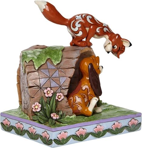 تقاليد Enesco Disney بواسطة Jim Shore the Fox والصيد على تمثال السجل ، 5.75 بوصة ، متعدد الألوان in Saudi Arabia