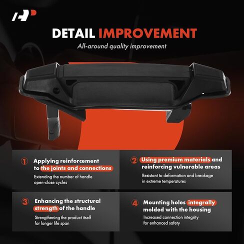 A-Premium Right Passenger Side Exterior Sliding Door Handle Compatible with Ford Aerostar 1992-1997, Black in Saudi Arabia